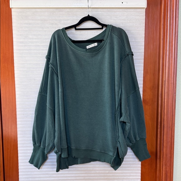 NWOT We the Free Green Camden Sweatshirt size large - Picture 6 of 14